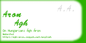 aron agh business card